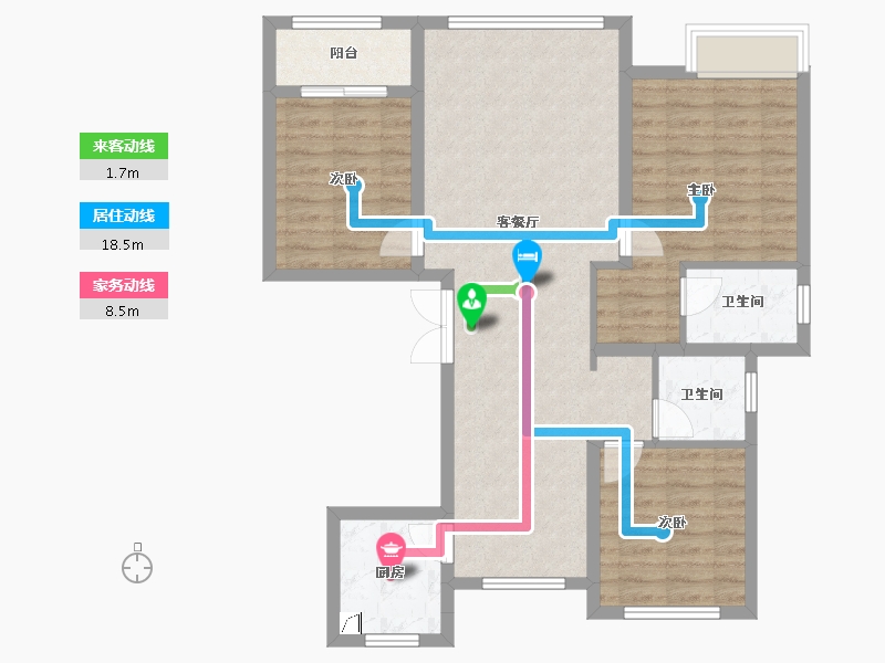 甘肃省-天水市-新城悦府-100.00-户型库-动静线