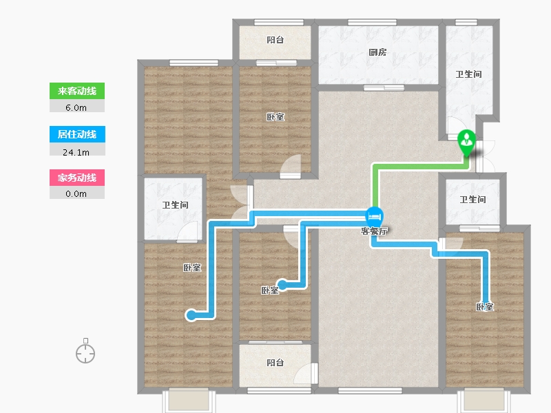 山东省-潍坊市-恒信阳光假日-164.00-户型库-动静线