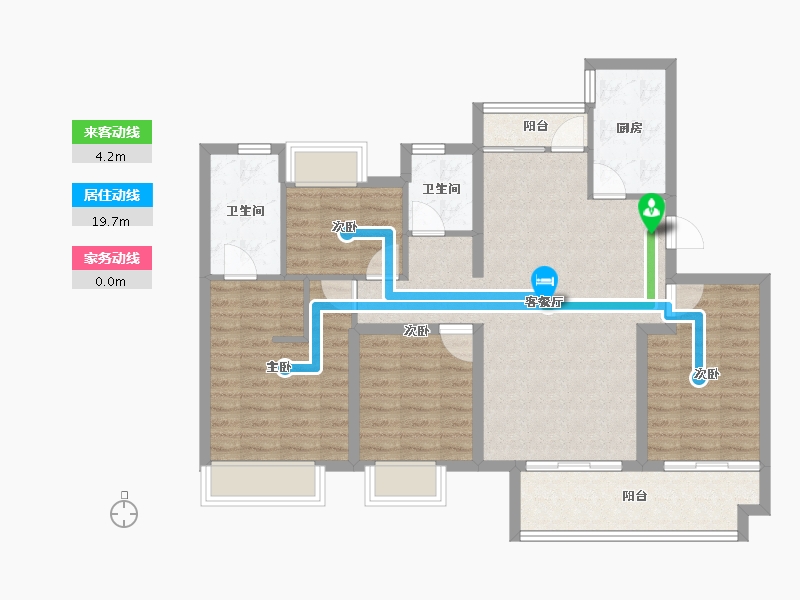 四川省-成都市-中旅名门府-98.89-户型库-动静线