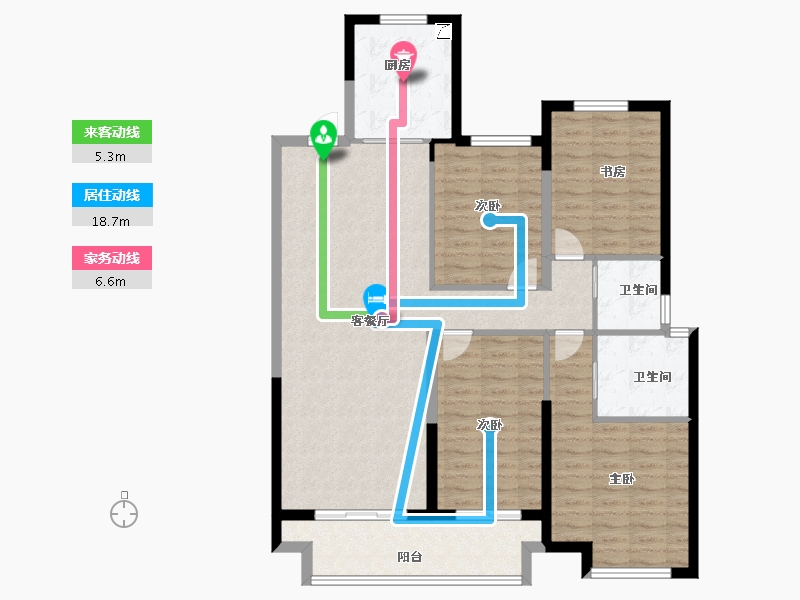 湖南省-长沙市-弘阳昕悦府-114.40-户型库-动静线