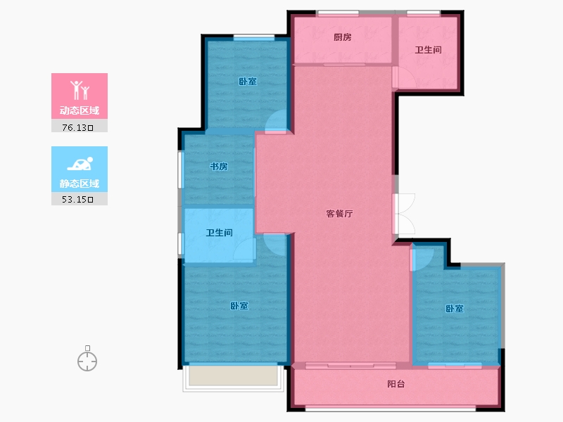 山东省-潍坊市-辰隆天玺城-117.44-户型库-动静分区