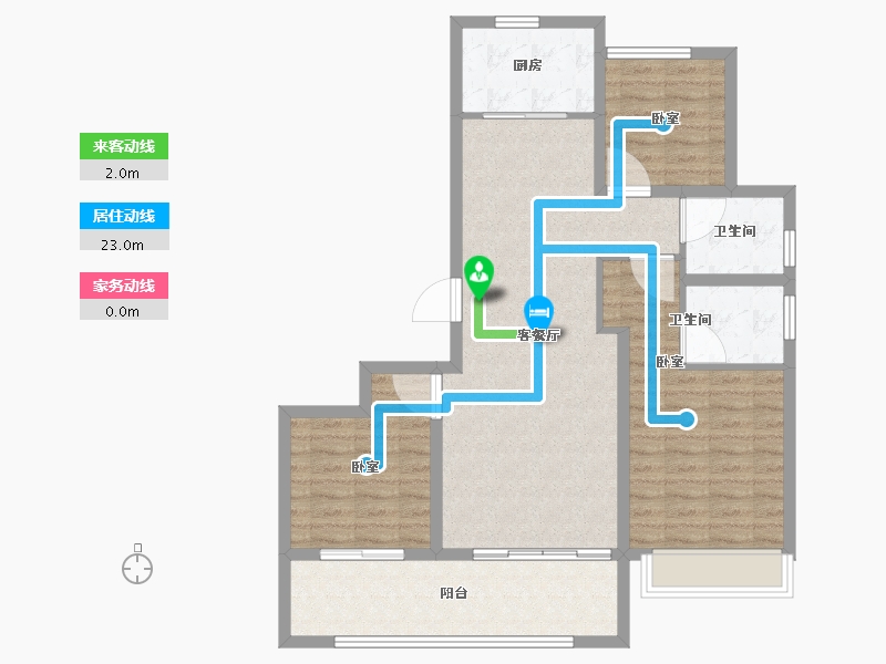 江苏省-南京市-澜悦华庭-96.01-户型库-动静线