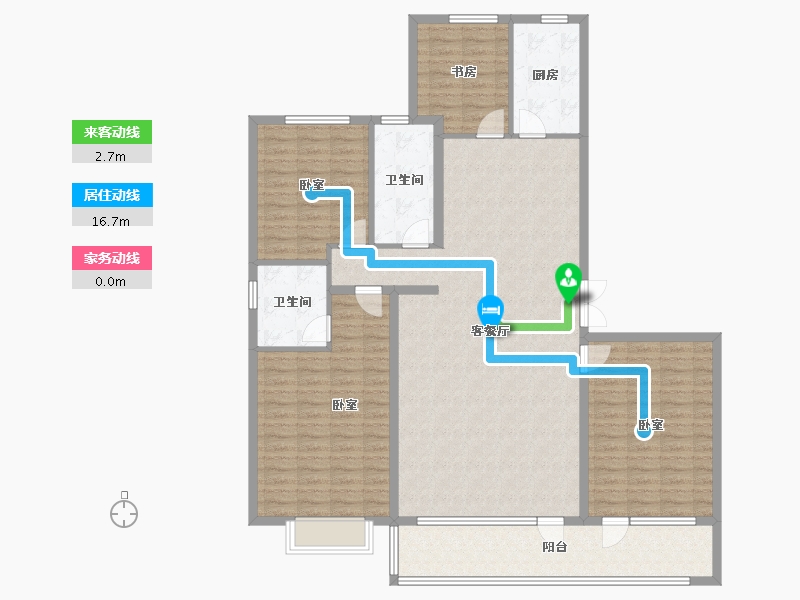 山东省-潍坊市-恒信阳光假日-152.00-户型库-动静线