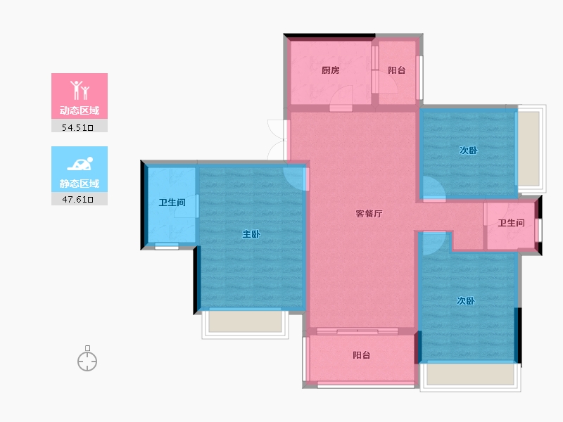 四川省-成都市-二江寺TOD两江映月-91.01-户型库-动静分区