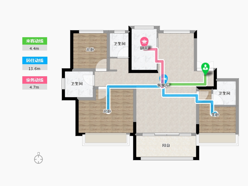 山东省-青岛市-卡地亚世家-112.01-户型库-动静线