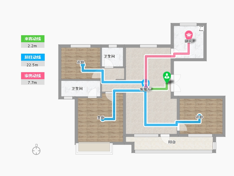 山东省-青岛市-和昌海云曦岸-98.40-户型库-动静线