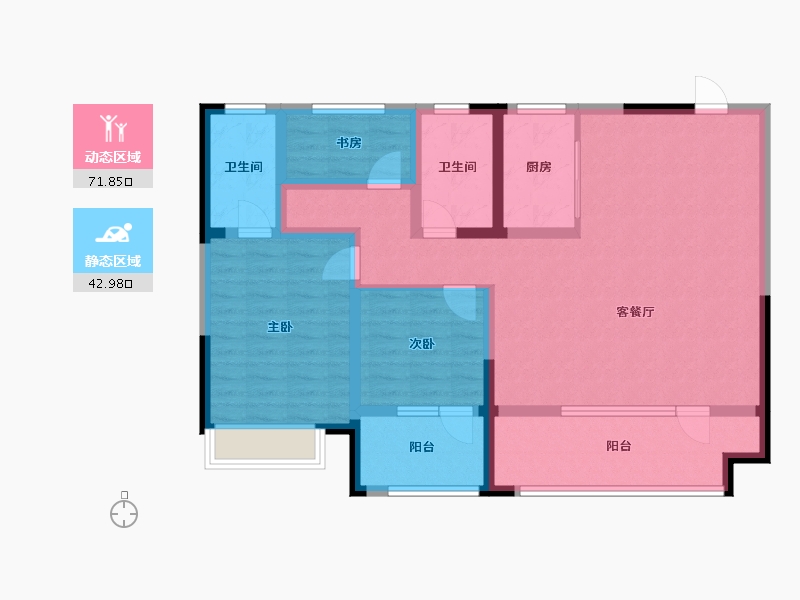 山东省-青岛市-海丝国际城-101.60-户型库-动静分区