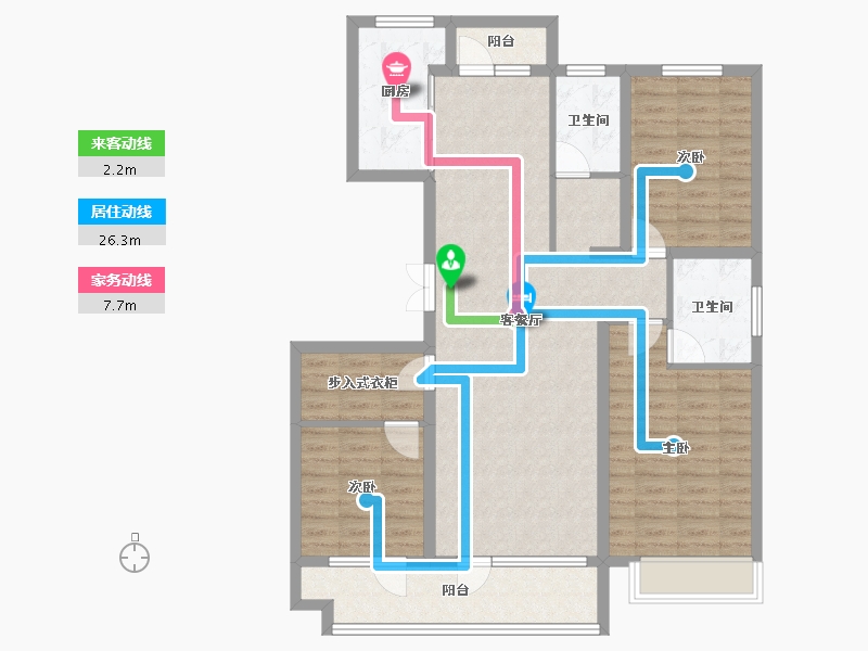 山东省-青岛市-海悦湾-104.80-户型库-动静线