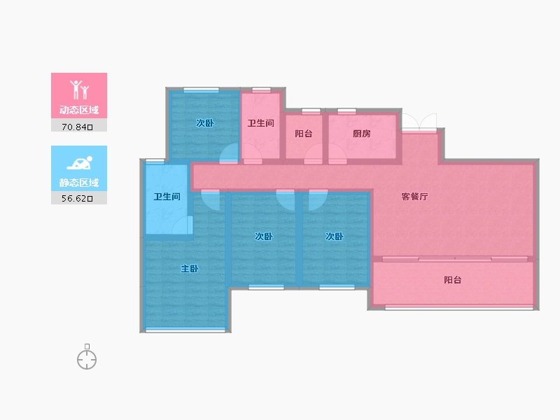 四川省-成都市-朗基和今缘-113.12-户型库-动静分区