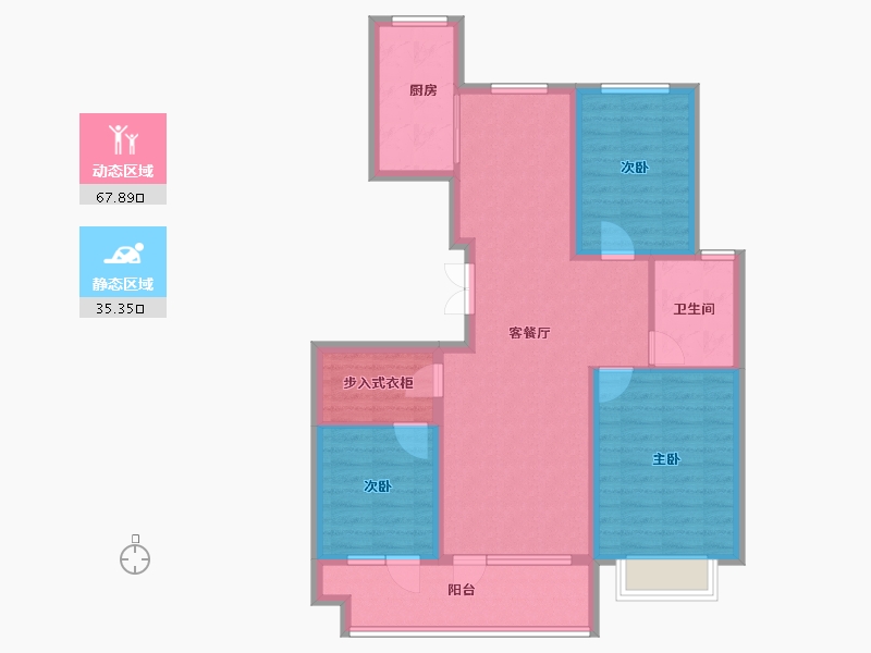 山东省-青岛市-海悦湾-92.00-户型库-动静分区