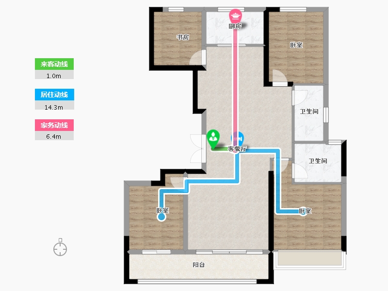 山东省-潍坊市-辰隆天玺城-116.15-户型库-动静线