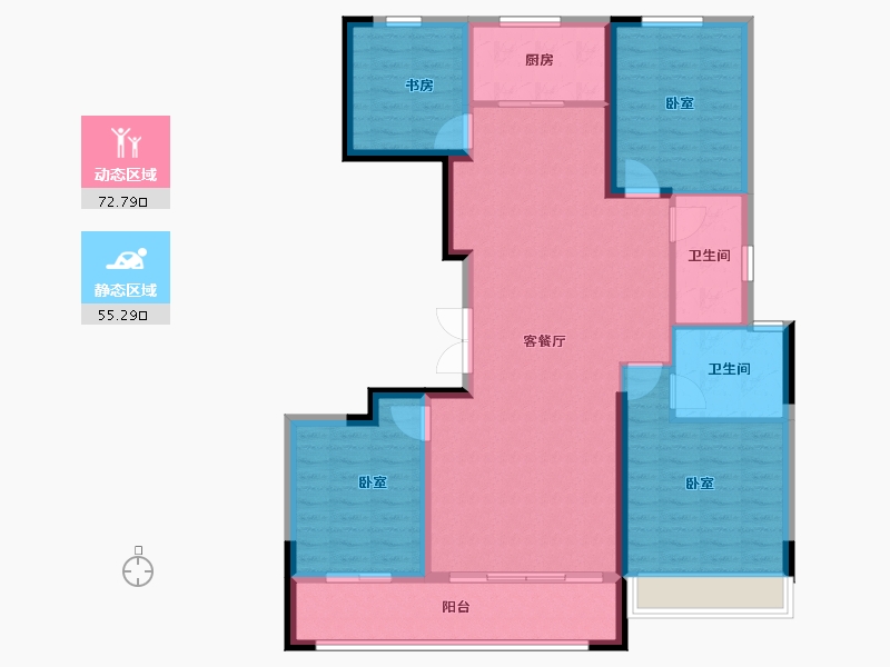 山东省-潍坊市-辰隆天玺城-116.15-户型库-动静分区