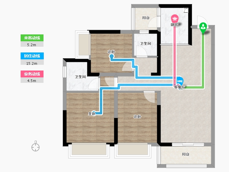 四川省-成都市-润扬观澜鹭岛-81.22-户型库-动静线