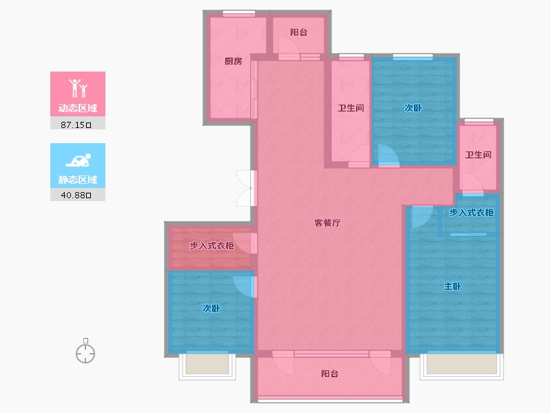 山东省-青岛市-海悦湾-114.59-户型库-动静分区