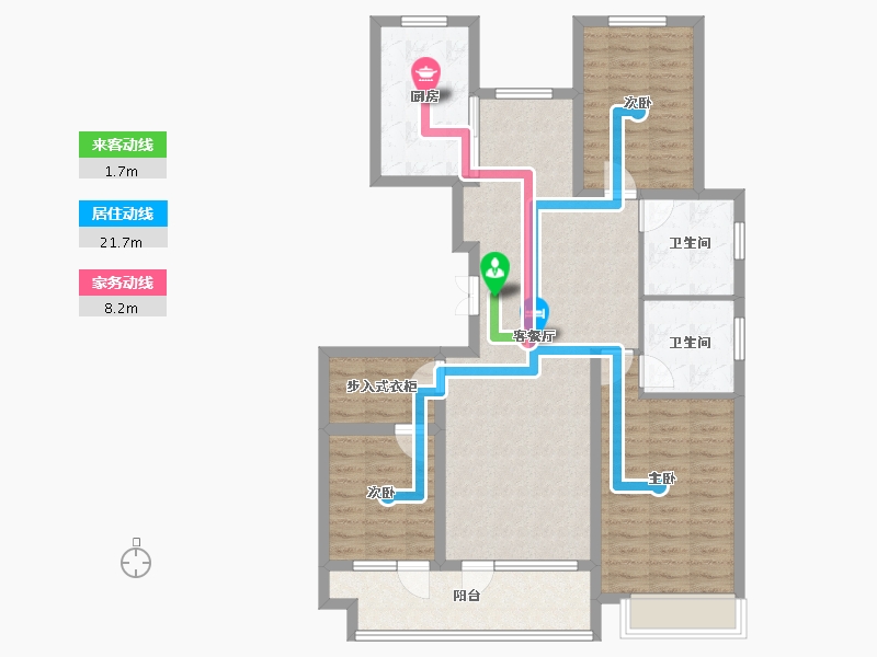 山东省-青岛市-海悦湾-104.00-户型库-动静线