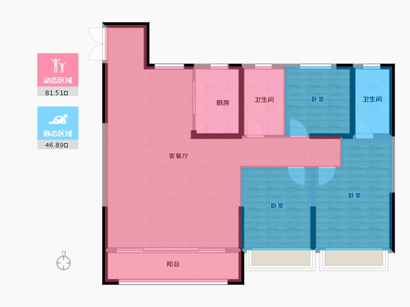 山东省-潍坊市-辰隆天玺城-117.13-户型库-动静分区