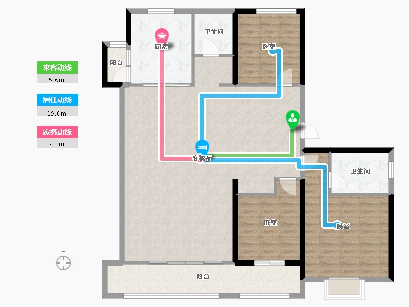 山东省-青岛市-和达上城-136.80-户型库-动静线