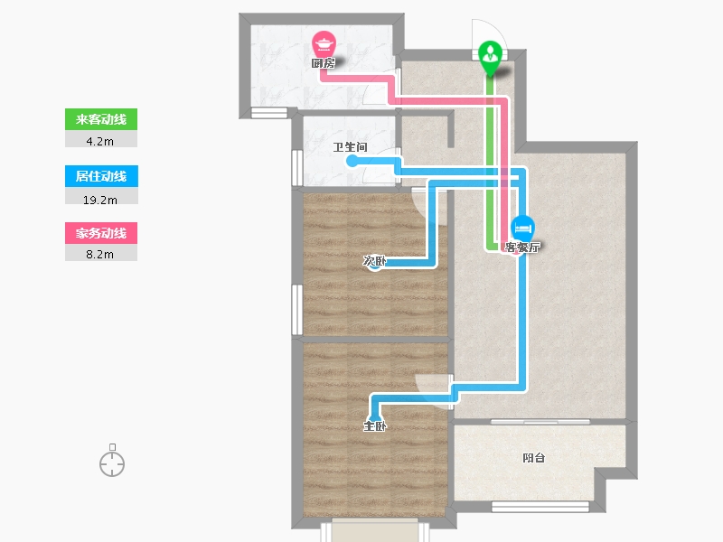 陕西省-西安市-金辉悦府-63.11-户型库-动静线