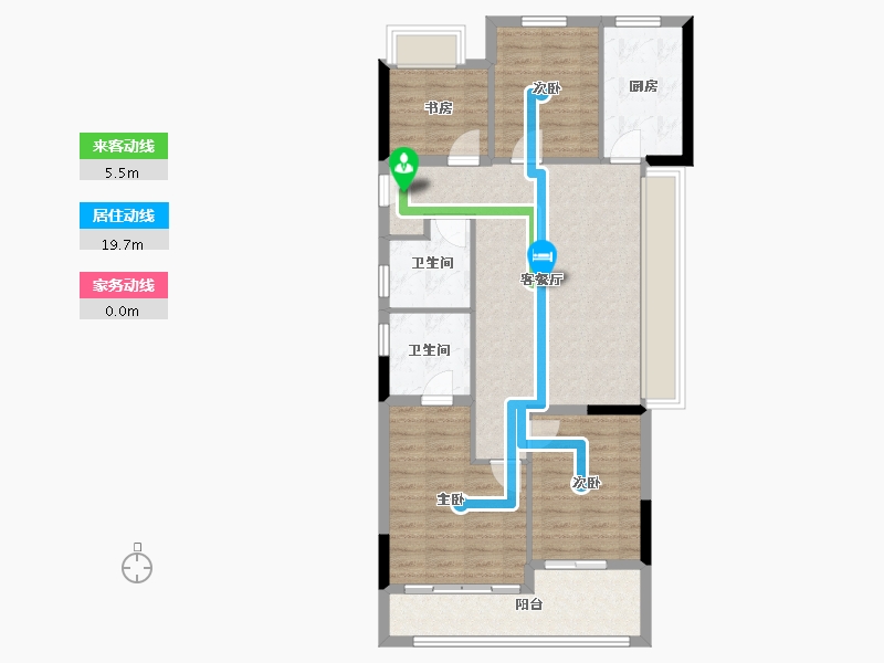 浙江省-绍兴市-元垄紫辰府-92.00-户型库-动静线