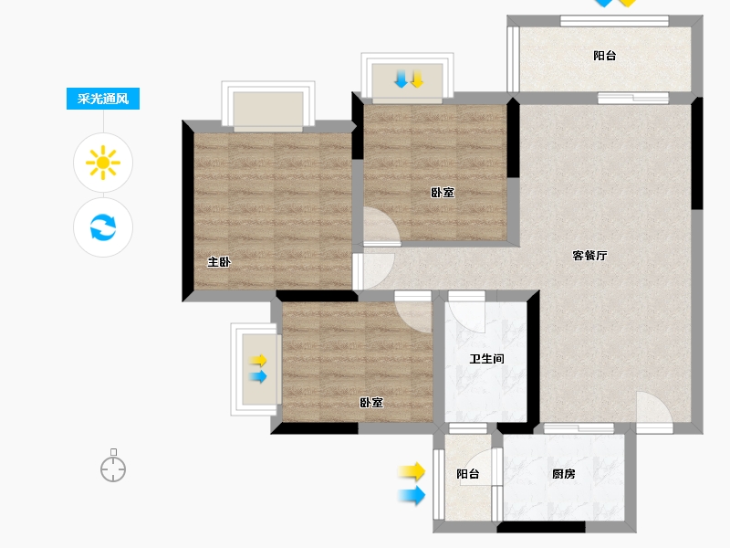 四川省-成都市-大邑县金融中心-78.35-户型库-采光通风