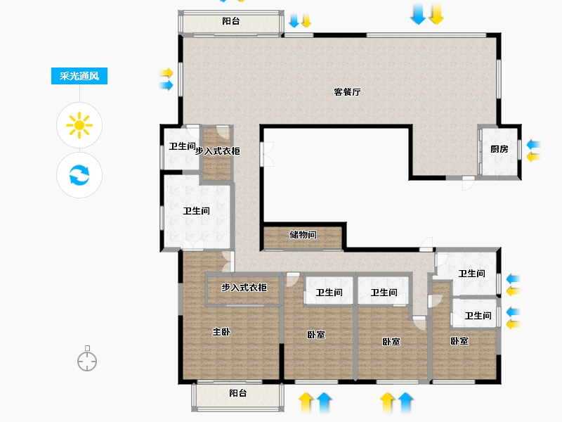 上海-上海市-九庐-322.46-户型库-采光通风