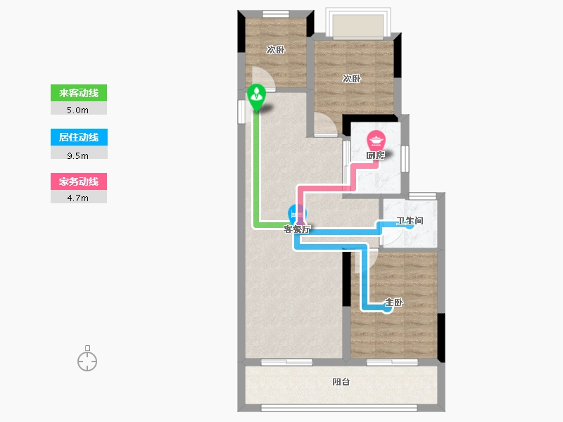 浙江省-绍兴市-元垄紫辰府-68.00-户型库-动静线