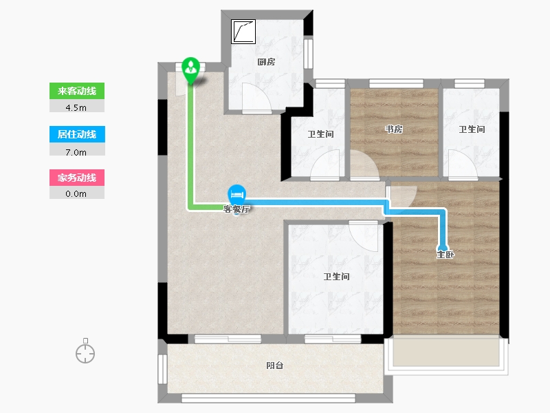 贵州省-贵阳市-建发央著-67.26-户型库-动静线