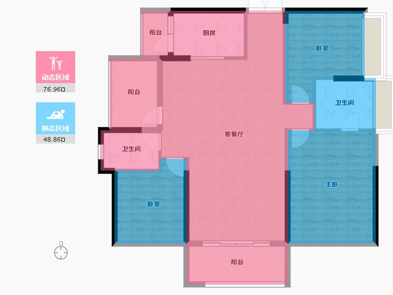 广东省-惠州市-嘉旺城-113.89-户型库-动静分区