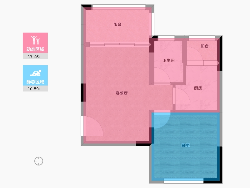 重庆-重庆市-黑山谷南天门旅游度假区-39.11-户型库-动静分区