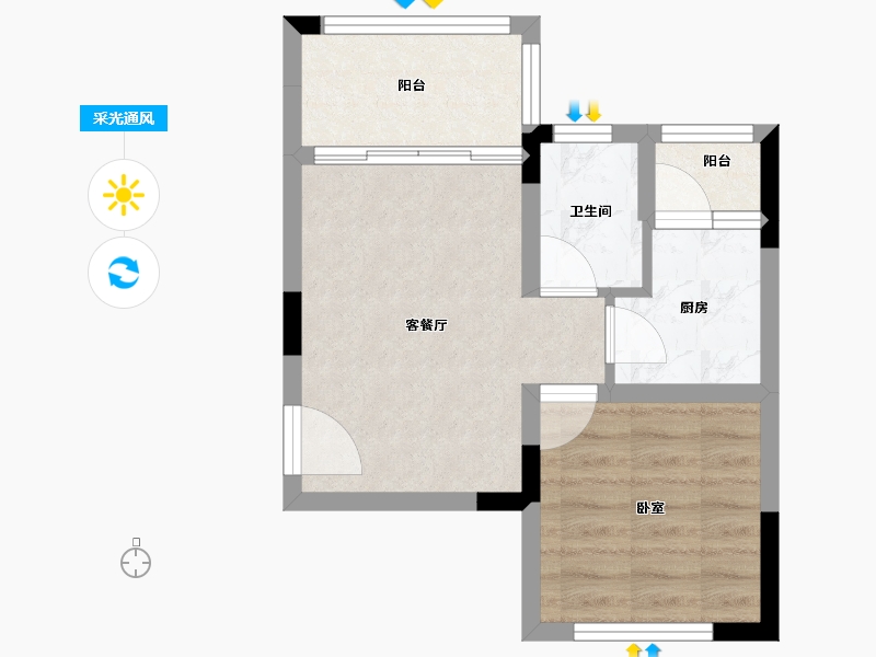 重庆-重庆市-黑山谷南天门旅游度假区-39.11-户型库-采光通风