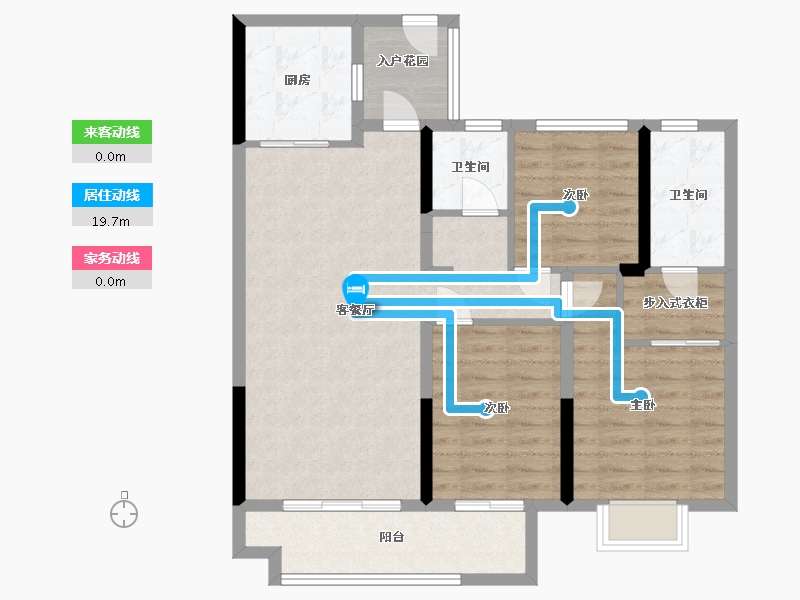 江西省-吉安市-阳明天宸-90.55-户型库-动静线