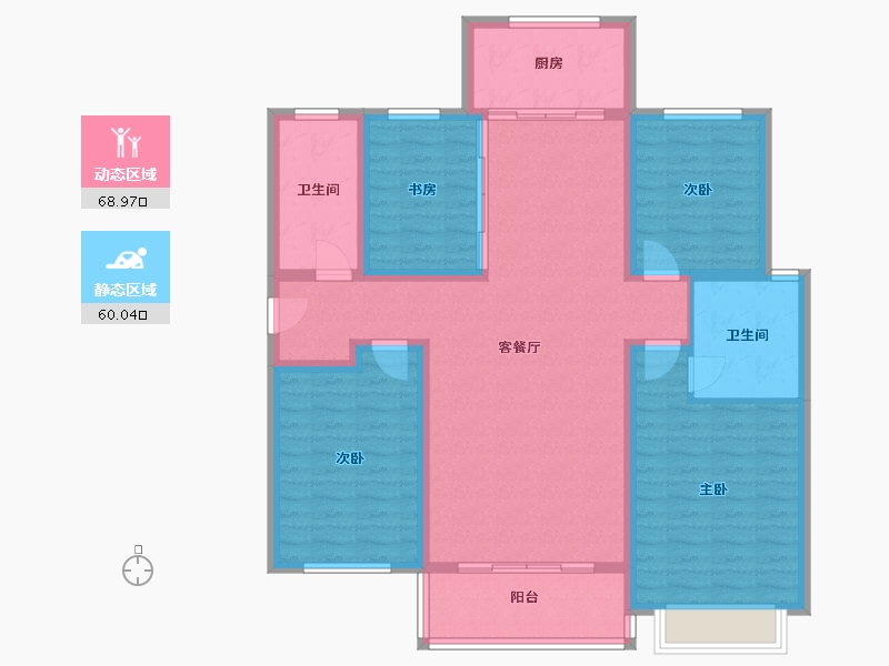 山西省-运城市-金悦华府-116.00-户型库-动静分区