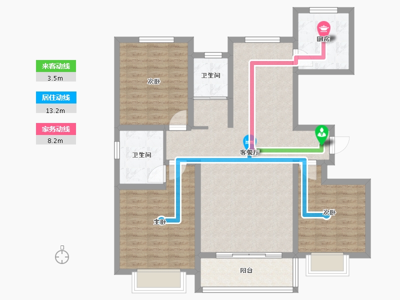 河北省-衡水市-金桥-98.00-户型库-动静线