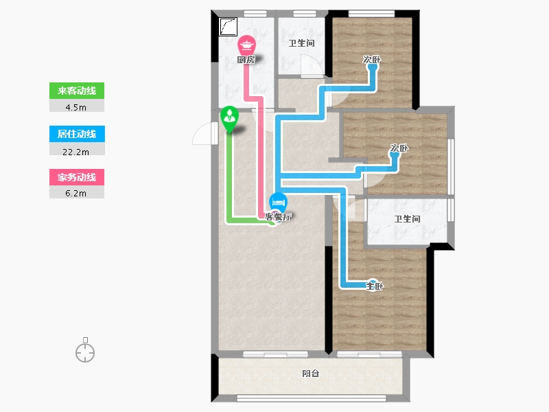 河南省-驻马店市-西湖家园-90.00-户型库-动静线