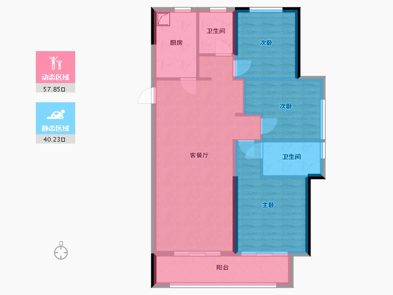 河南省-驻马店市-西湖家园-90.00-户型库-动静分区