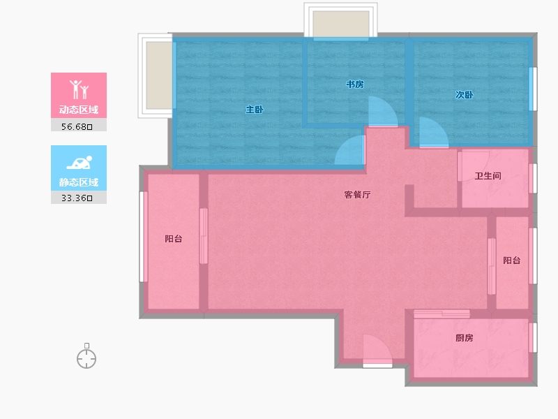 安徽省-蚌埠市-国购-80.00-户型库-动静分区