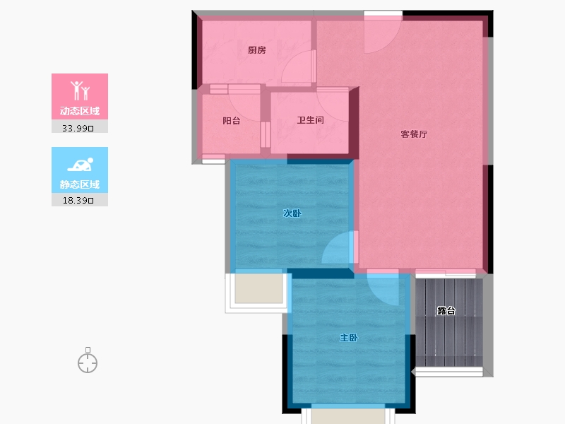 重庆-重庆市-中科依云-49.80-户型库-动静分区