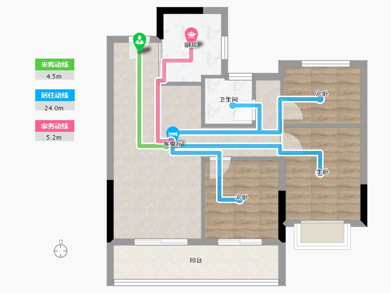 浙江省-绍兴市-元垄紫辰府-68.00-户型库-动静线