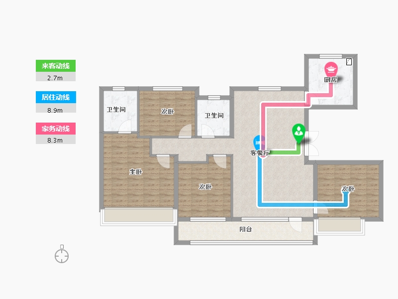 山东省-青岛市-和昌海云曦岸-114.39-户型库-动静线