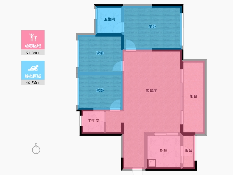 四川省-成都市-融创九天城-90.76-户型库-动静分区