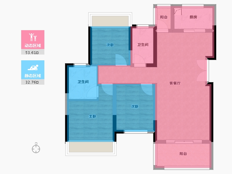 四川省-达州市-金科集美天宸-81.94-户型库-动静分区