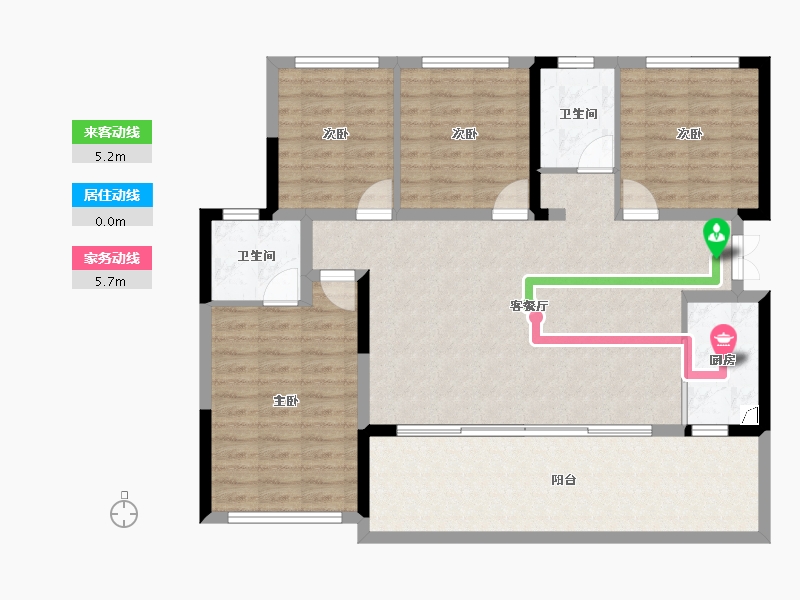 四川省-成都市-融创九天城-113.25-户型库-动静线