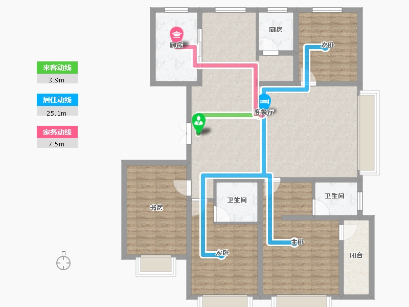 山东省-青岛市-海悦湾-129.60-户型库-动静线