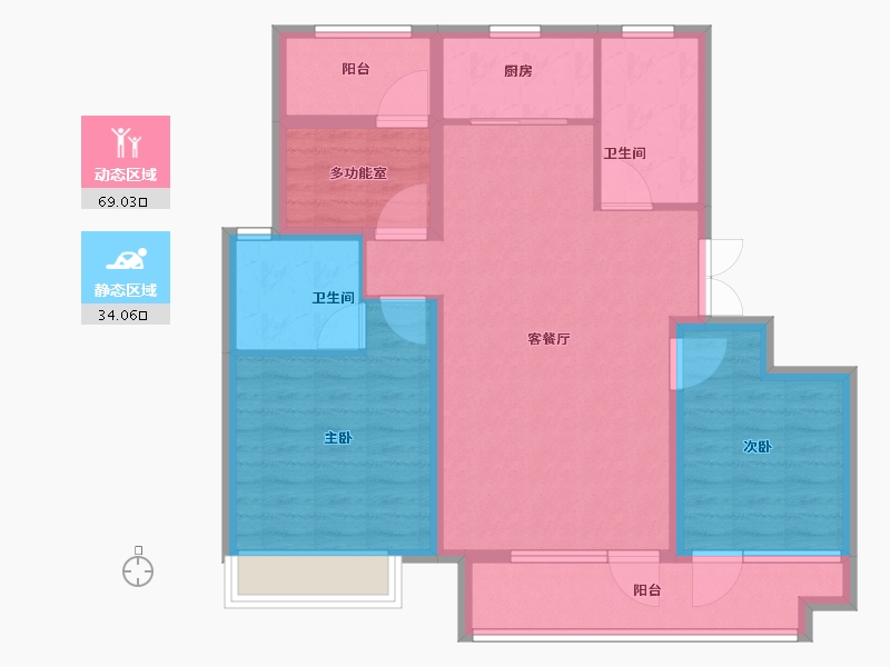 山东省-青岛市-国际海洋智区云颂-92.01-户型库-动静分区