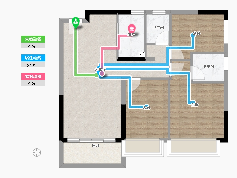 四川省-成都市-香江悦湖春天-71.20-户型库-动静线