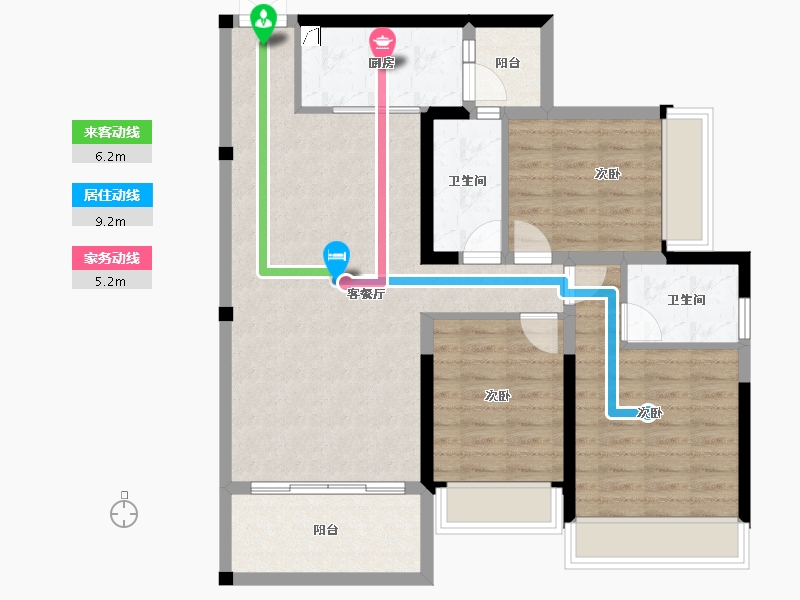 四川省-成都市-远大中央公园-92.28-户型库-动静线