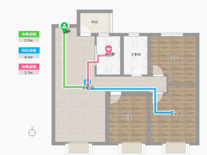 山东省-青岛市-和达上城-80.00-户型库-动静线