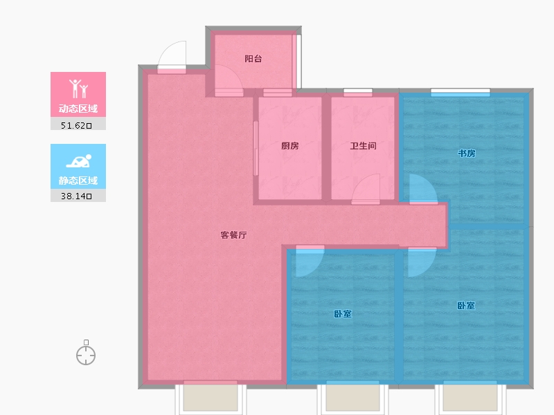 山东省-青岛市-和达上城-80.00-户型库-动静分区