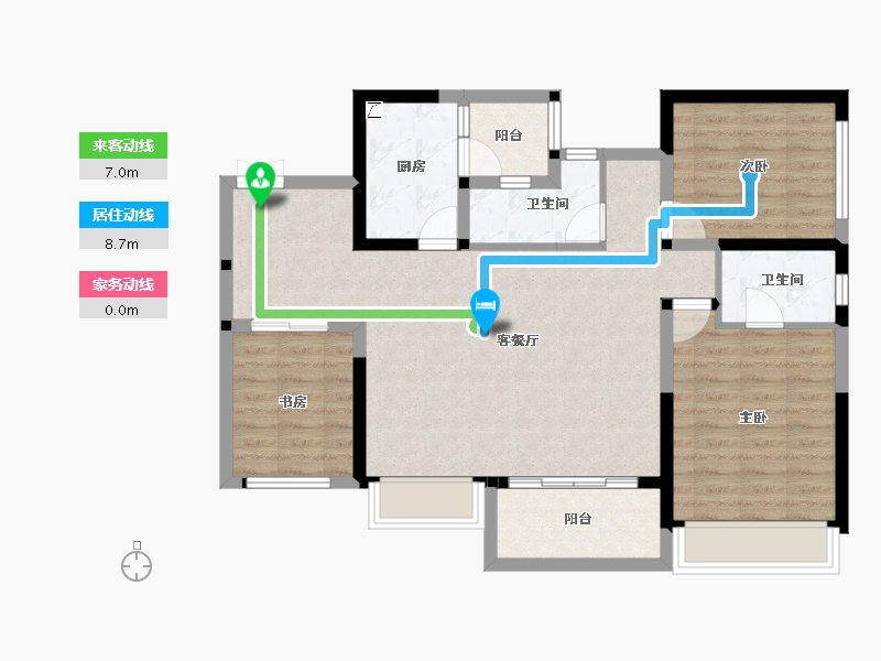 四川省-成都市-远大中央公园-92.78-户型库-动静线