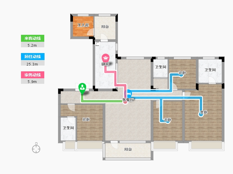 河北省-沧州市-碧桂园-99.00-户型库-动静线